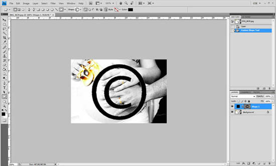 Copyright preto 4%20passo Proteger imagens com marca de água no photoshop